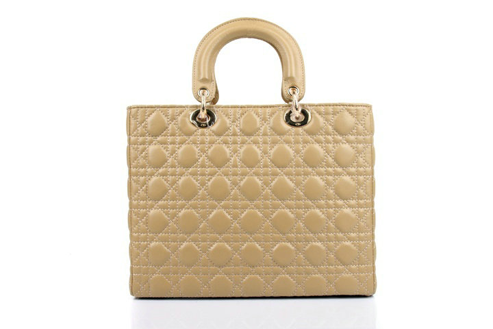 replica jumbo lady dior lambskin leather bag 6322 apricot with gold hardware - Click Image to Close